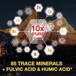 Organic shilajit drops rich in 85 plus trace minerals for metabolism and immune booster.