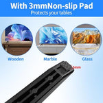Side profile of premium television mounting legs showing structural support ribs