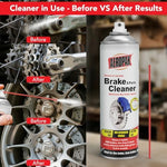Aeropak brake cleaner application on vehicle caliper