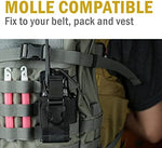 VIPERADE tactical radio holder back view highlighting the MOLLE attachment straps