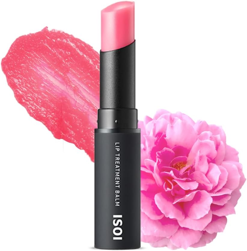 Isoi Bulgarian Rose Lip Treatment Balm Baby Pink front view