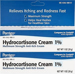 Perrigo Hydrocortisone Cream 1 percent front tube view for itch relief