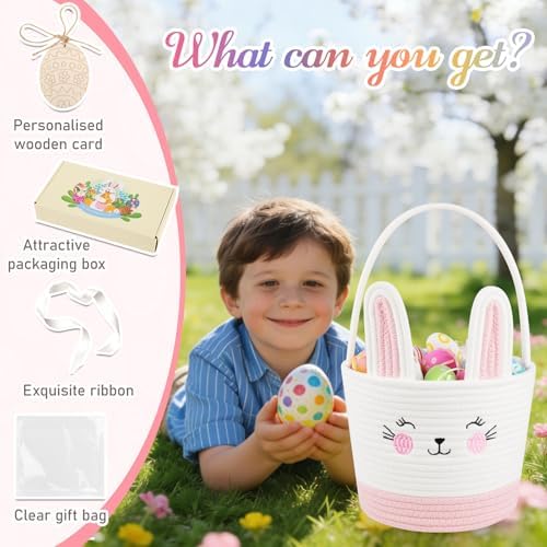 OIASKET handmade kids basket showing its empty spacious bucket shape and round structure