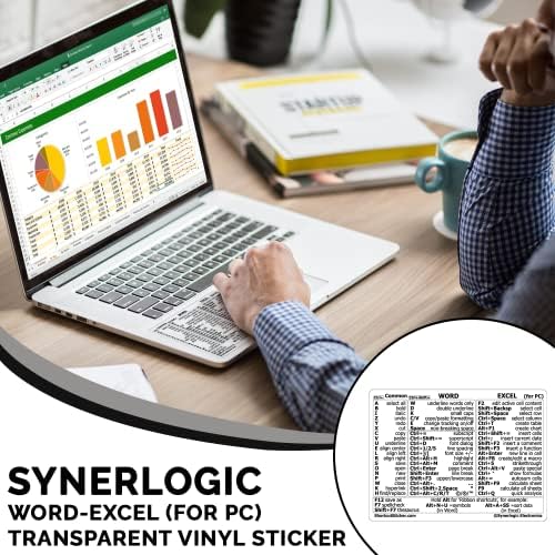 Synerlogic productivity tool backing layout showing bubble free application instructions