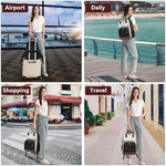 Bagswan water resistant nylon backpack side view showcasing oversized elastic water bottle holders