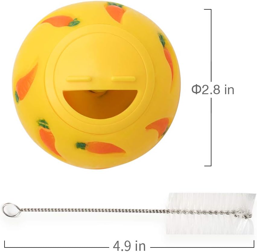 Close up of the smiling face and carrot design on the Niteangel toy.