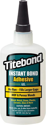 Titebond Instant Bond Medium CA Super Glue - Ethyl Cyanoacrylate Adhesive Filling Knots & Voids, 5-7 Second Set - 4 Oz. 6212 - Image 10
