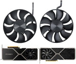 Side profile of the 15 millimeter thick video card replacement fan detailing the mounting screw holes