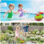 Juivin shaped flower sprinkler showing five vibrant petal nozzles closeup