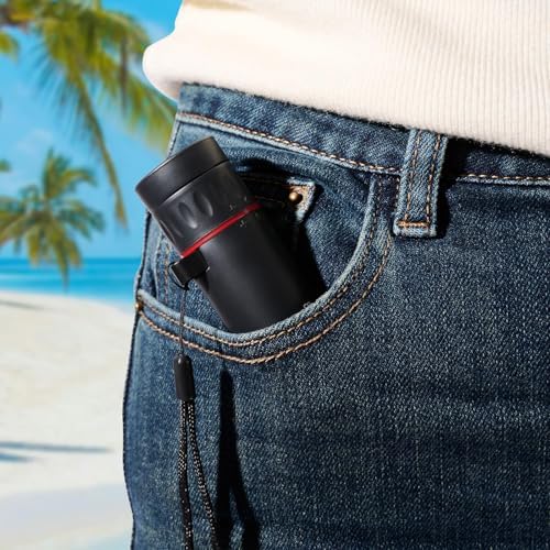 Premium imported compact travel telescope with non slip rubber armor
