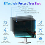 ZpTsarinal anti reflection privacy film showcasing the micro louver layer structure close up view