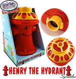 Durable plastic kids sprinkler showing standard garden hose connection point