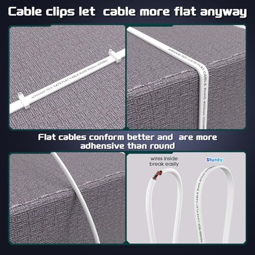 Aopockan Tech Cat 8 cable connected to gaming console and router