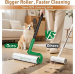Voubien green extra sticky floor roller with extended long handle