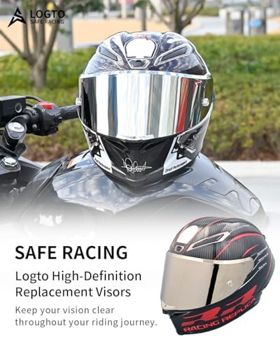 Close-up of the scratch resistant coating on Logto replacement shield