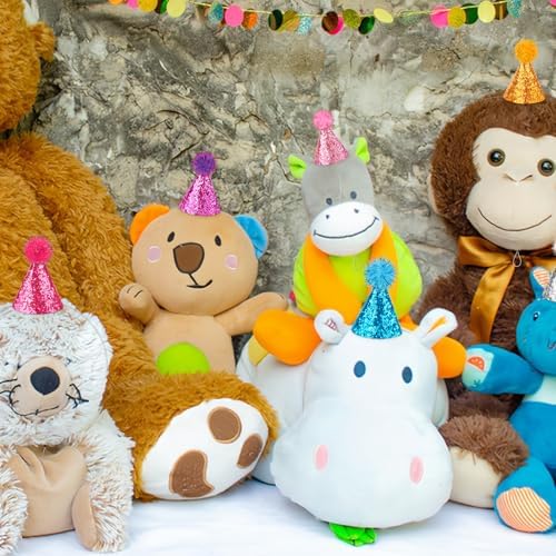 Hooqict 10 piece mini party hat set flat lay