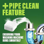 Bleach-free septic safe washing machine deodorizer tablets for high efficiency washers.