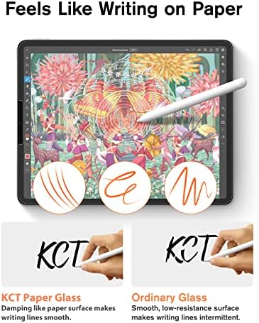 Anti-glare comparison of KCT screen protector on tablet