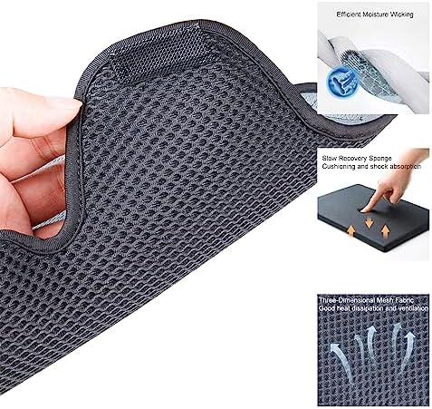 Shkalacar washable lining pad for bicycle helmets and hard hats showcasing its universal dimensions.