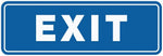 Standard Exit Wall or Door Sign | Durable Plastic and Easy Installation | Double-Sided Foam Adhesive Tape - Silver - Small (10 Pack) - Image 11