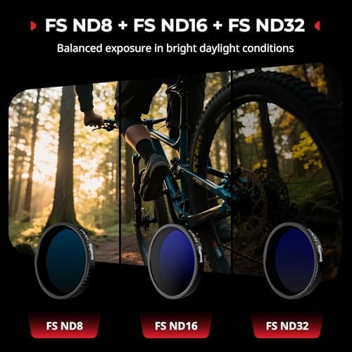 SmallRig camera lens filter kit with silicone cover for transport