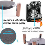 Black walnut wood stand for Sonos Era 100 and Echo Studio