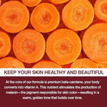 Auranic tanning supplements bottle with natural ingredients highlight