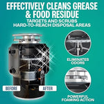 Back of Sudstainables garbage disposal cleaner packaging with instructions