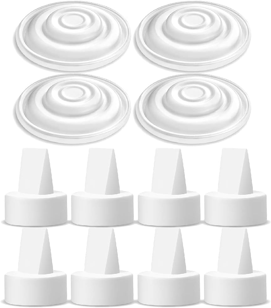 Maymom duckbill valve and silicone membrane replacement set front view for Spectra breast pumps