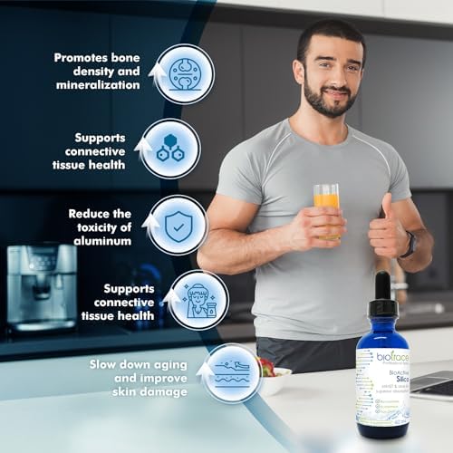 Biotrace BioActive Silica bottle showing ingredient label