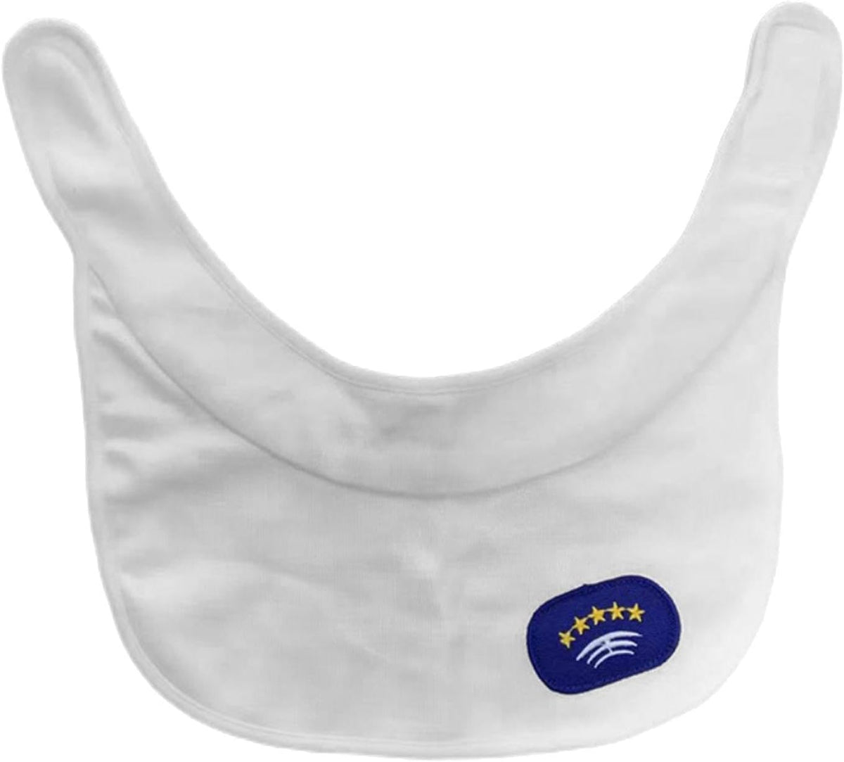 STYLEHEAVEN hockey neck guard bib front view showing the protective collarbone extension and cut resistant fabric.