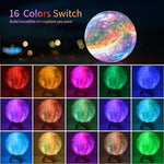 GDPETS 3D printed starry night light showing sixteen color variations
