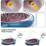 Jasonwell inflatable pool repurposed indoors as a dry toddler ball pit filled with colorful plastic play balls.