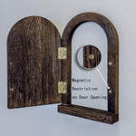 Close up view of MaxForJoys Paulownia wood grain texture and door handle