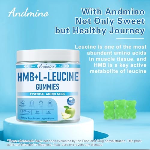 Andmino HMB and L-Leucine Gummies lifestyle use for muscle recovery