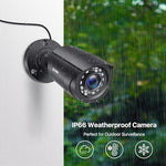 Side profile of Zosi weatherproof bullet security camera