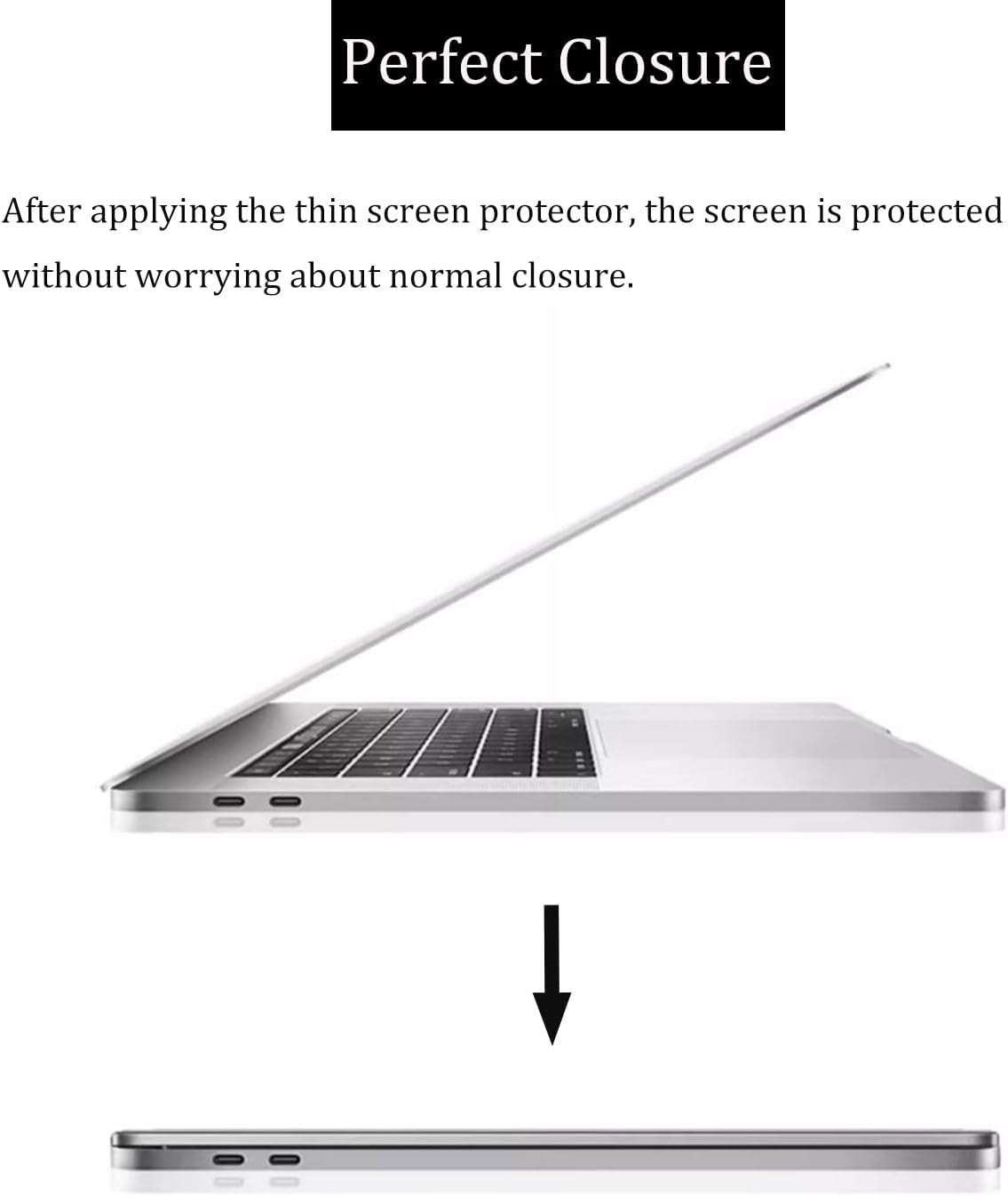 Side angle view of matte finish reducing glare on convertible laptop