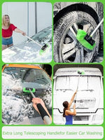 Authentic Jisejima car detailing brush kit packaging showing all modular handle components