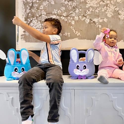 Foldable empty baby treat basket showing inner dotted ear pattern