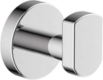 Symmons Dia robe hook installed on tile wall