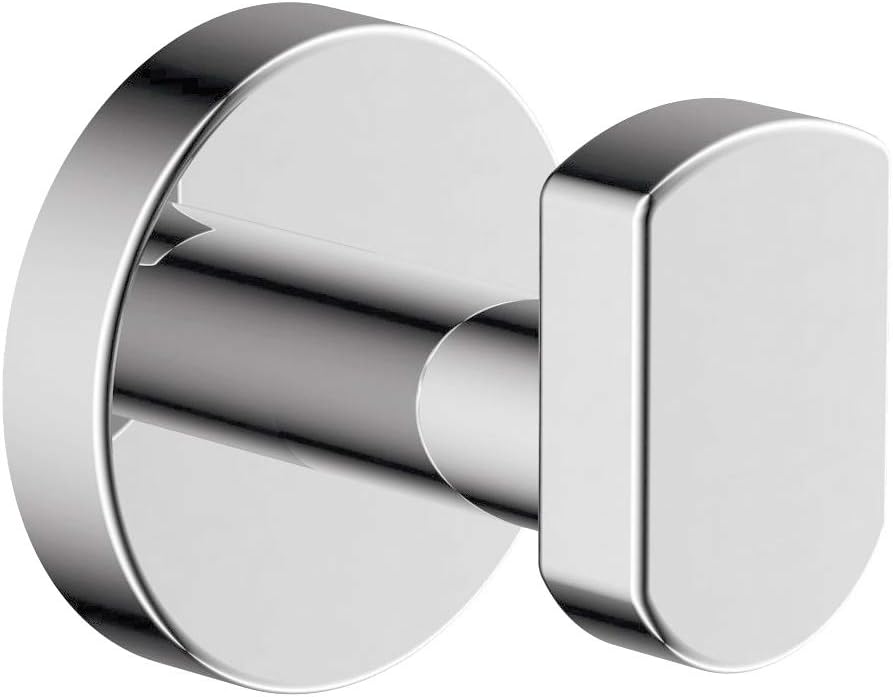 Symmons Dia robe hook installed on tile wall