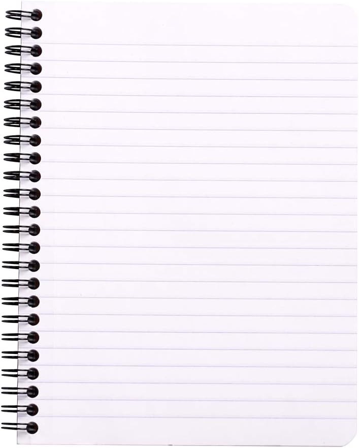 Rhodia A5 plus ruled notebook open to reveal smooth Clairefontaine paper pages