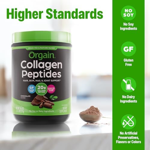 Orgain collagen peptides ingredient list and certifications