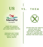 Manna Pro flock wellness treat for chickens and ducks close up