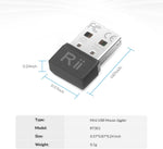 Rii undetectable USB mouse jiggler angled display