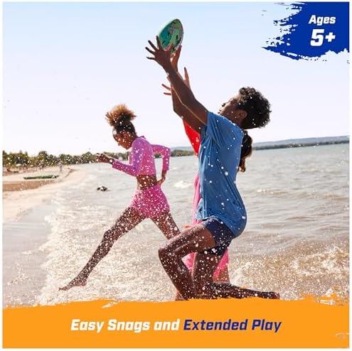 SwimWays Hydro 9.25 Inches football floating on water surface during a pool party.