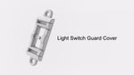 Modern black light switch guard for smart home devices