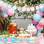 16 fluid ounce coquette themed disposable cups