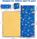 DJY Kid Slumber Bag rolled up compactly showing the dual carrying handles and security straps.