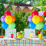 Balloon stand kit components including base and sticks